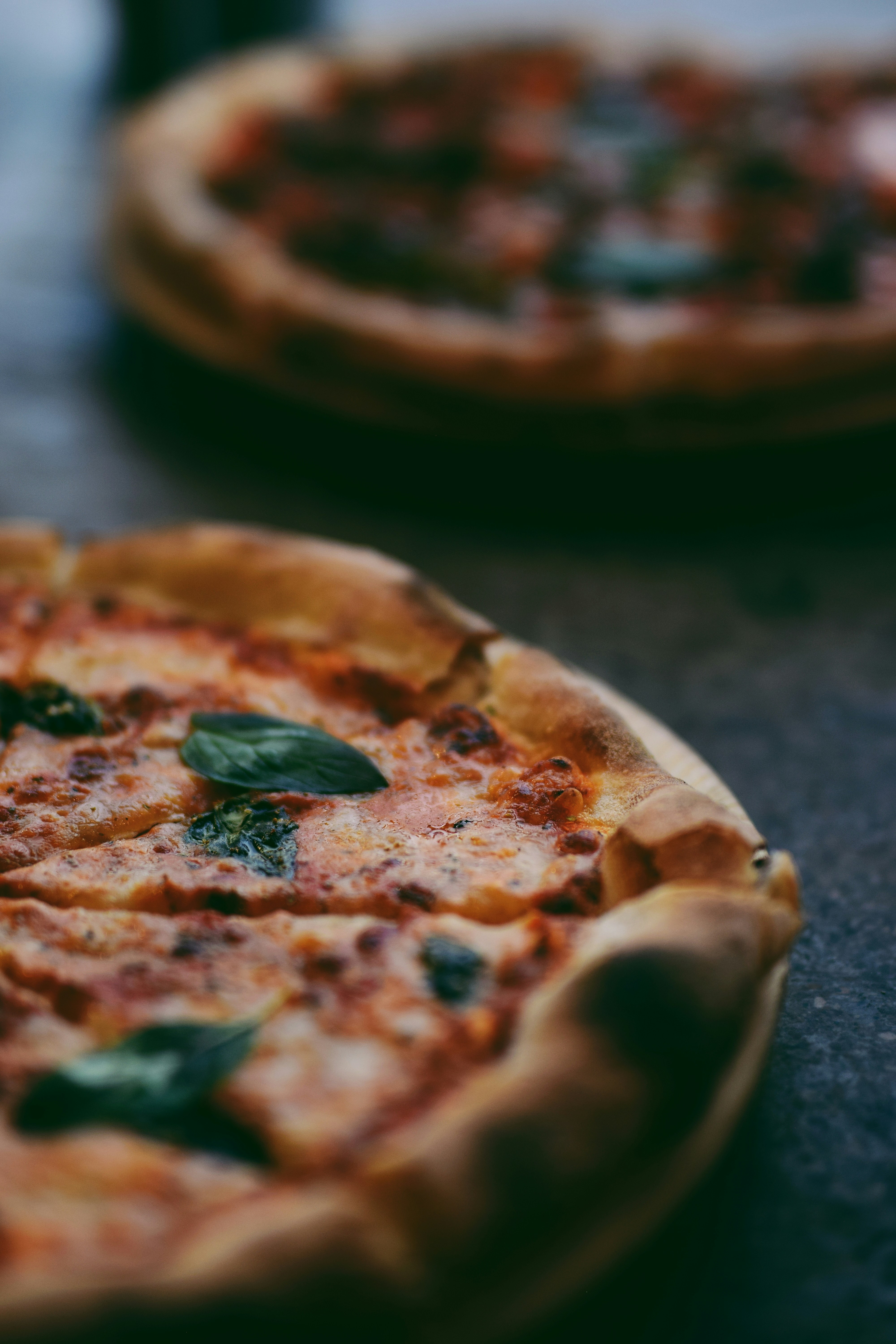 Fresh pizza being prepared for mobile event catering